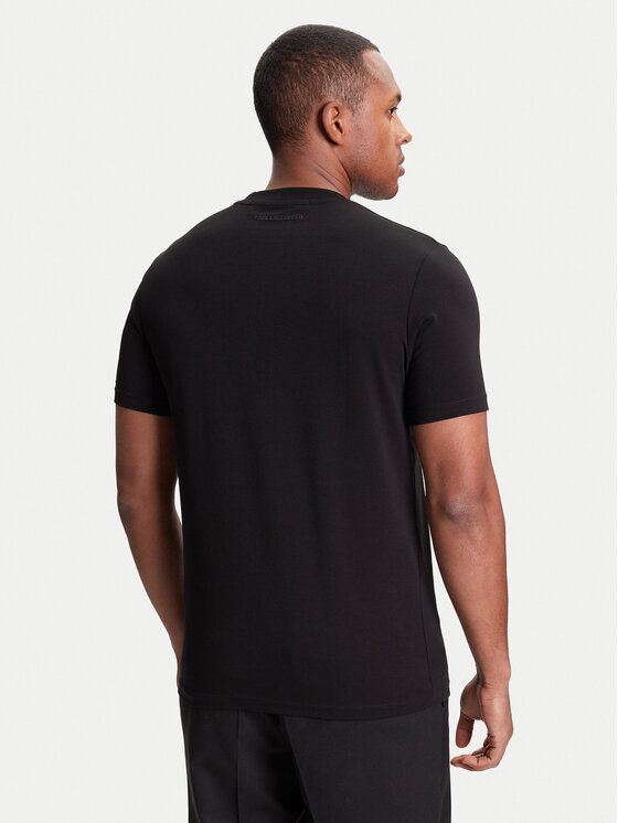 KARL LAGERFELD KARL LAGERFELD Póló 755037 553235 Fekete Regular Fit
