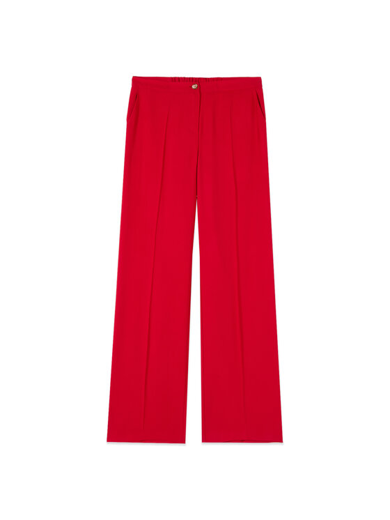 Oltre Oltre Pantaloni di tessuto P01GR009237N016 Rosso Regular Fit
