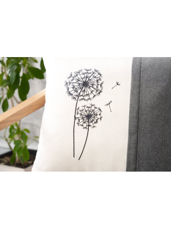 Doram design Doram design Poduszka dekoracyjna Poduszka dekoracyjna Dmuchawiec Antracyt 45 x 45 cm Szary