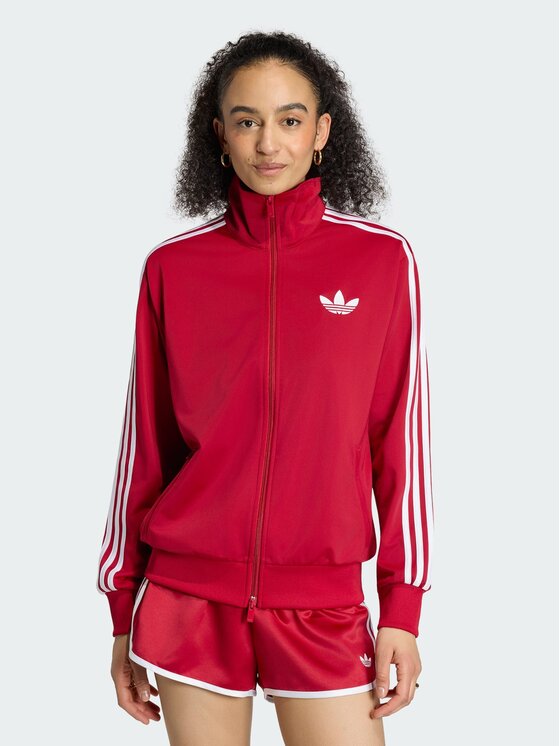 adidas adidas Bluza FIREBIRD Czerwony Loose Fit