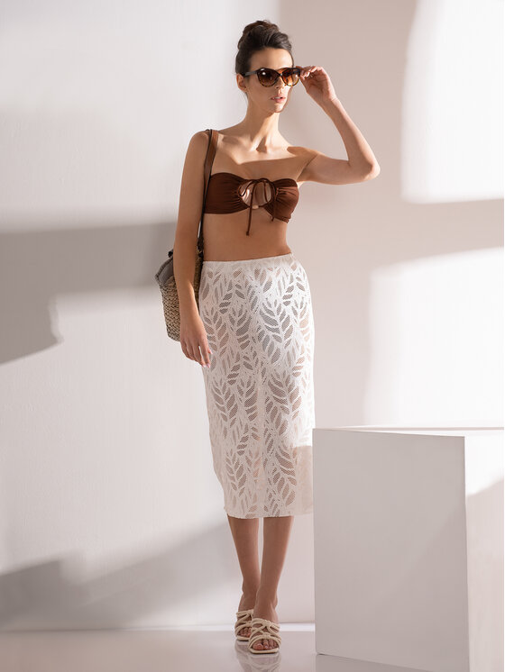 Miss Lou Miss Lou Bikini pezzo sopra G-TT1-BR Marrone