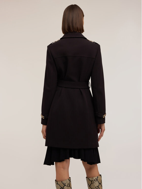 Motivi Motivi Płaszcz zimowy 0034Q100683N033 Czarny Regular Fit