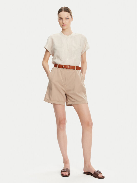 Tommy Hilfiger Tommy Hilfiger Сорочка WW0WW44715 Бежевий Regular Fit