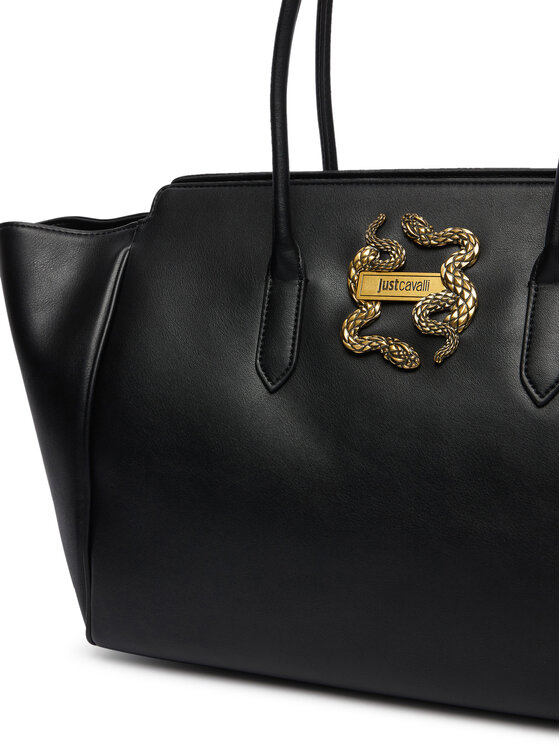 Just Cavalli Just Cavalli Ročna torba Iconic Snakes 81RA4BA2 ZSA89 Črna
