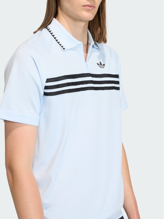adidas adidas Polo 159290 Błękitny Regular Fit