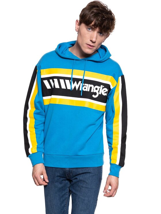 Wrangler Wrangler Felpa B&Y HOODIE Giallo Regular Fit