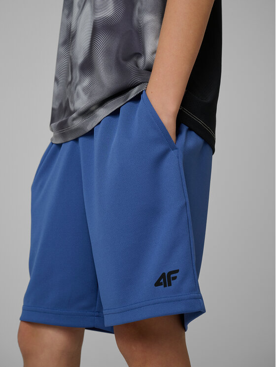 4F 4F Szorty sportowe THE GYM POWER Granatowy Regular Fit