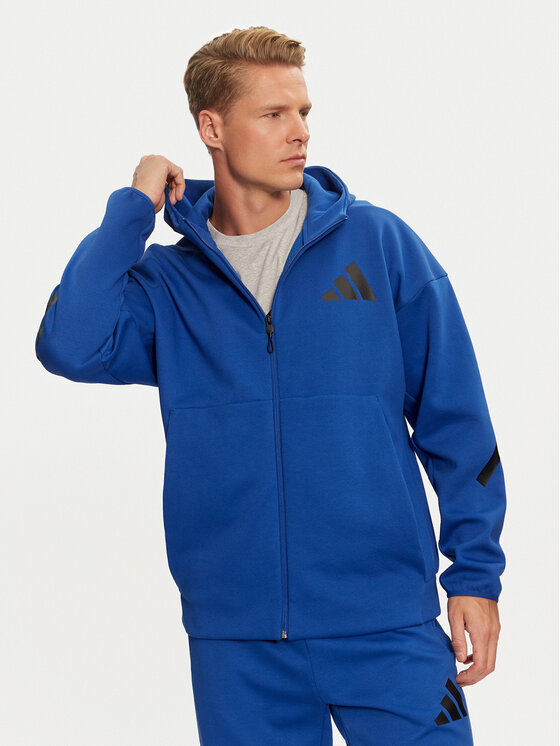 adidas adidas Majica dugih rukava Z.N.E. JF6388 Plava Regular Fit