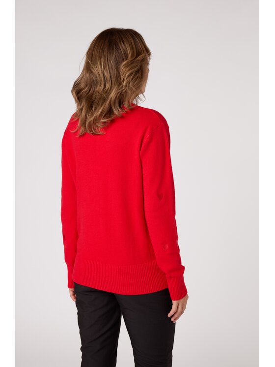 QUIOSQUE QUIOSQUE Sweter QUIOSQUE 6VL005601 Czerwony Regular Fit