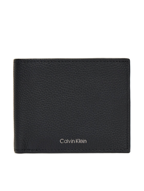 Calvin Klein Calvin Klein Велике Чоловіче Портмоне Foil Emboss Ew Bill Fold LV04D1062G Чорний