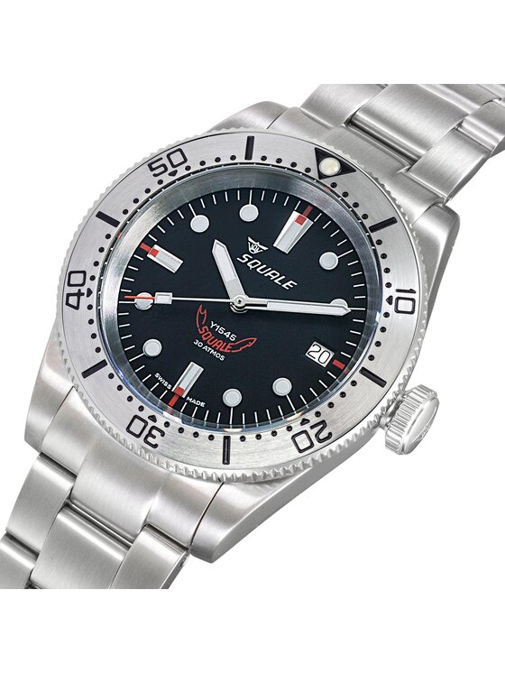 Squale Squale Zegarek 1545SSBK.AC Srebrny