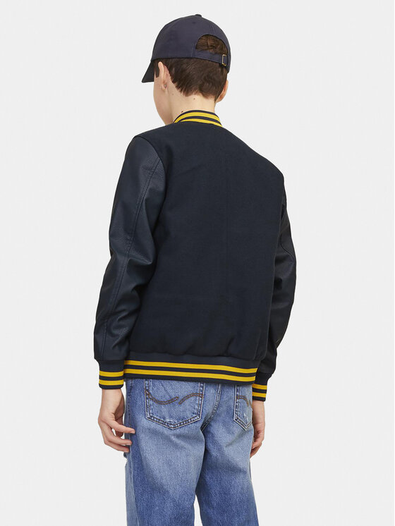 Jack & Jones Junior Jack & Jones Junior Bomber College 12239791 Plava Regular Fit