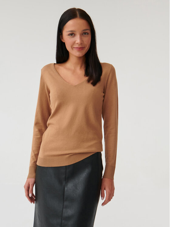 TATUUM Tatuum Sveter Tessa 1 T2316.089 Hnedá Slim Fit
