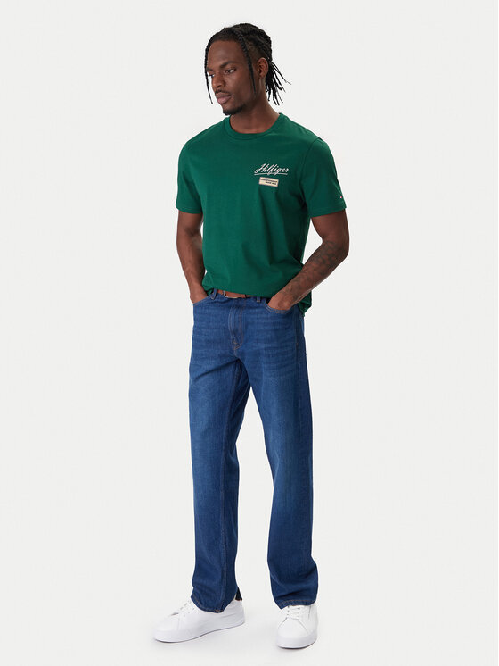 Tommy Hilfiger Tommy Hilfiger T-shirt Modern Ath Graphic MW0MW41471 Verde Regular Fit
