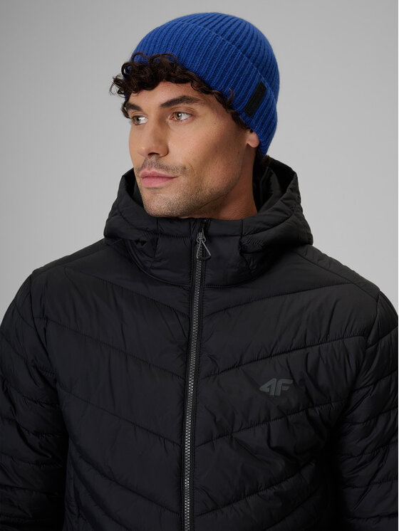 4F 4F Kurtka puchowa BASIC+ Czarny Regular Fit