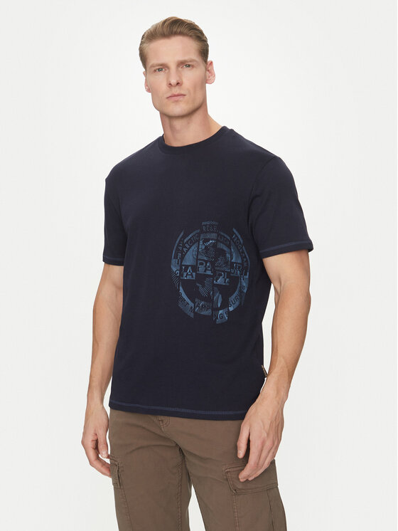 Napapijri Napapijri T-Shirt S-Vanni NP0A4IEA Tmavomodrá Regular Fit