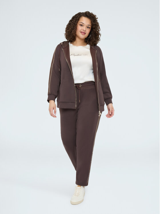 Fiorella Rubino Fiorella Rubino Spodnie materiałowe P818L002338N022 Brązowy Regular Fit