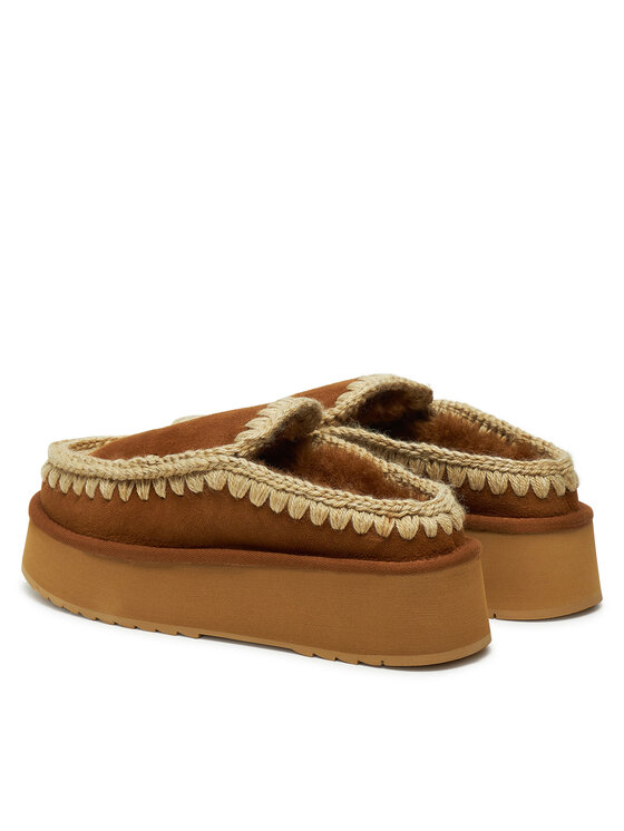 Mou Mou Copati Clog Eskimo Platform FW681004A Rjava
