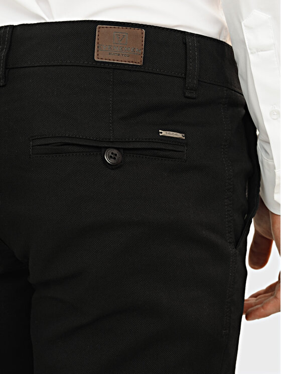 Evenemen Evenemen Chinosy Borgo Czarny Slim Fit