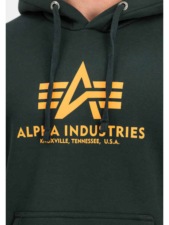 Alpha Industries Alpha Industries Mikina AI.178312-353-5XL Zelená Basic Fit