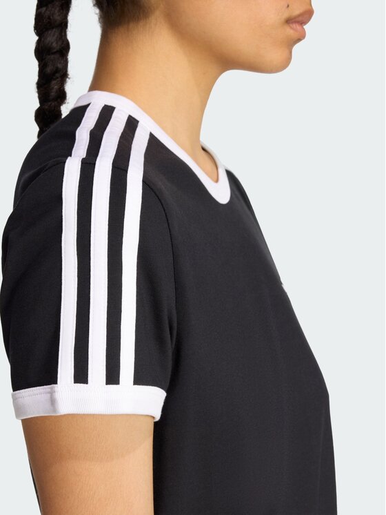 adidas adidas Každodenné šaty 3 Stripes KD7978 Čierna Slim Fit