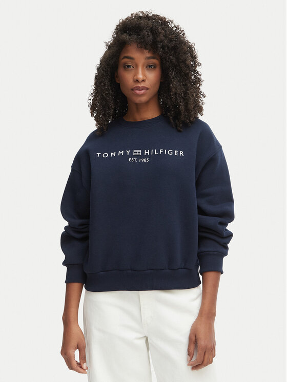 Tommy Hilfiger Tommy Hilfiger Pulóver WW0WW47831 Sötétkék Regular Fit