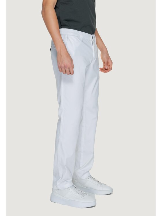Armani Exchange Armani Exchange Pantalone da abito 8NZP20 ZN1RZ Bianco To Fit
