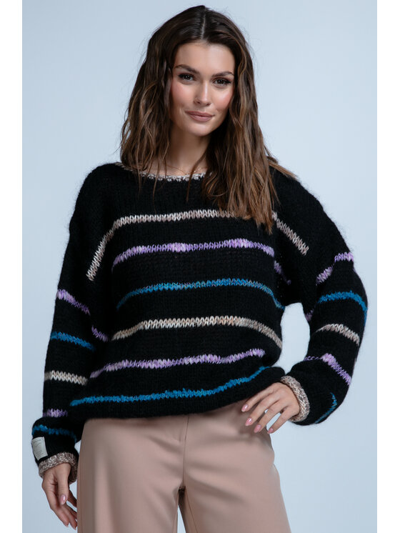 Sweter Fobya, Rozmiar 36/38, Czarny, F1844