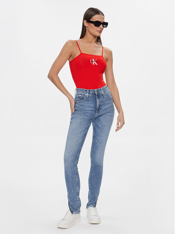 Calvin Klein Jeans Calvin Klein Jeans Traperice J20J222773 Plava Super Skinny Fit
