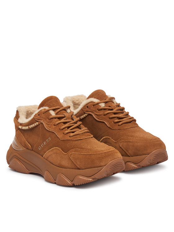 Guess Guess Сникърси FLFMI3 SUE12 Кафяв