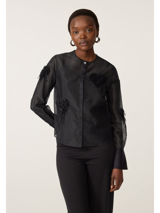 Fabienne Chapot Fabienne Chapot Bluzka 6840-509-101 Czarny Regular Fit