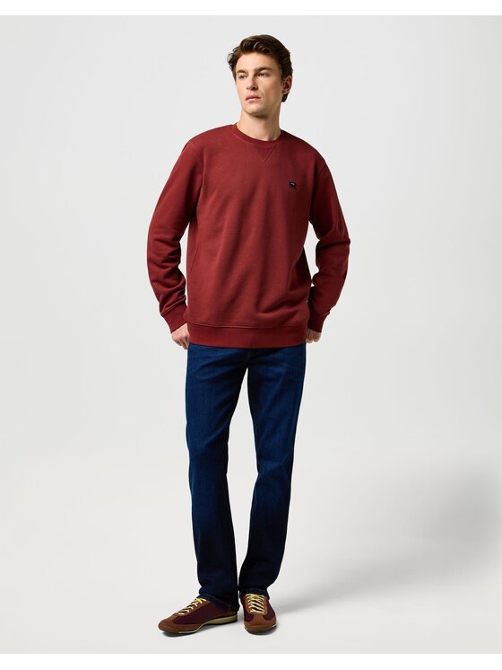Wrangler Wrangler Bluza 112371464 Bordowy Regular Fit