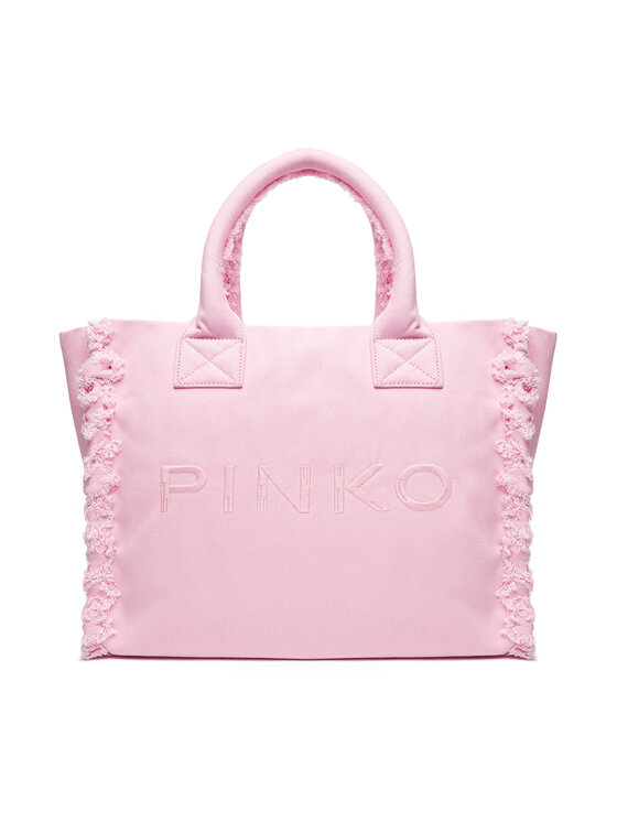 Geantă PINKO Beach Shopping PE 25 PLTT 100782 A1WQ Roz