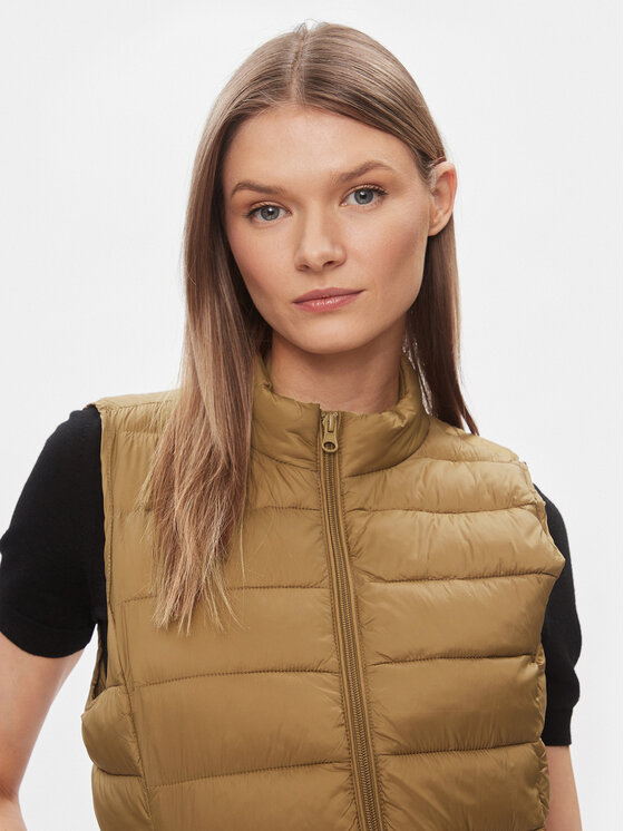 Vila Vila Αμάνικο Μπουφάν Minsk 14076410 Καφέ Regular Fit