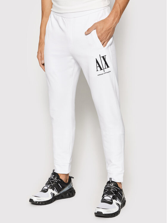 Armani Exchange Armani Exchange Спортивні штани 8NZPPA ZJ1ZZ 1100 Білий Regular Fit