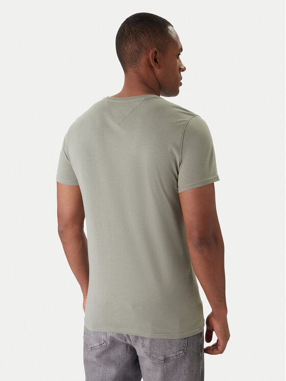 Tommy Jeans Tommy Jeans Tricou DM0DM04411 Verde Slim Fit