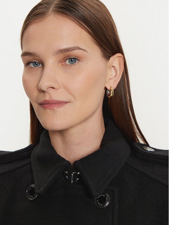 Morgan Morgan Palton de lână 242-GETINA1 Negru Regular Fit