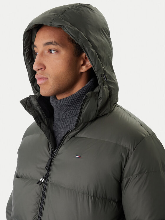 Tommy Jeans Tommy Jeans Μπουφάν πουπουλένιο Essential DM0DM20466 Πράσινο Regular Fit
