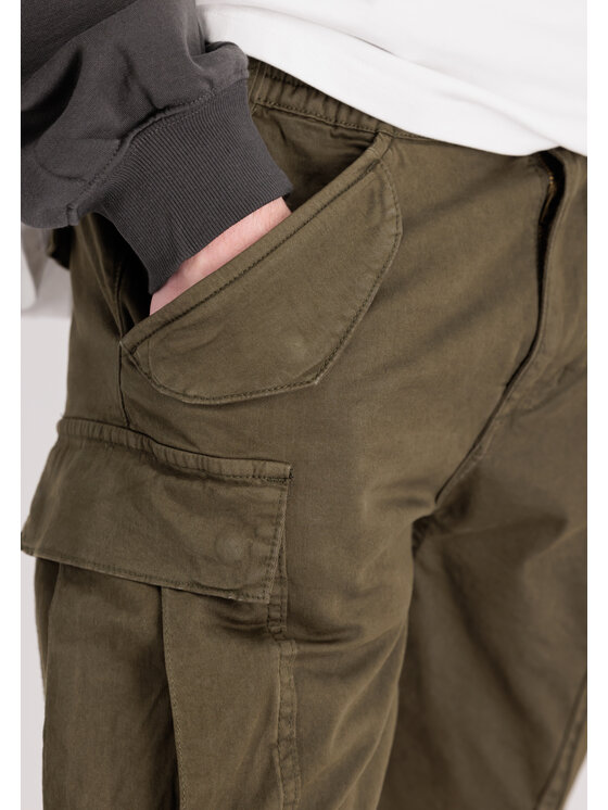 Alpha Industries Alpha Industries Bavlnené šortky AI.116211-142 Kaki Cargo Fit