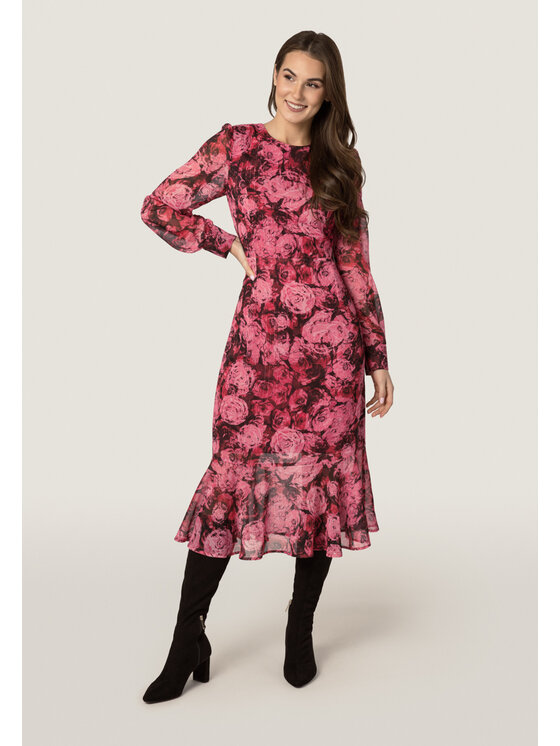 QUIOSQUE QUIOSQUE Sukienka BLINK MERMAID DRESS Czerwony Regular Fit