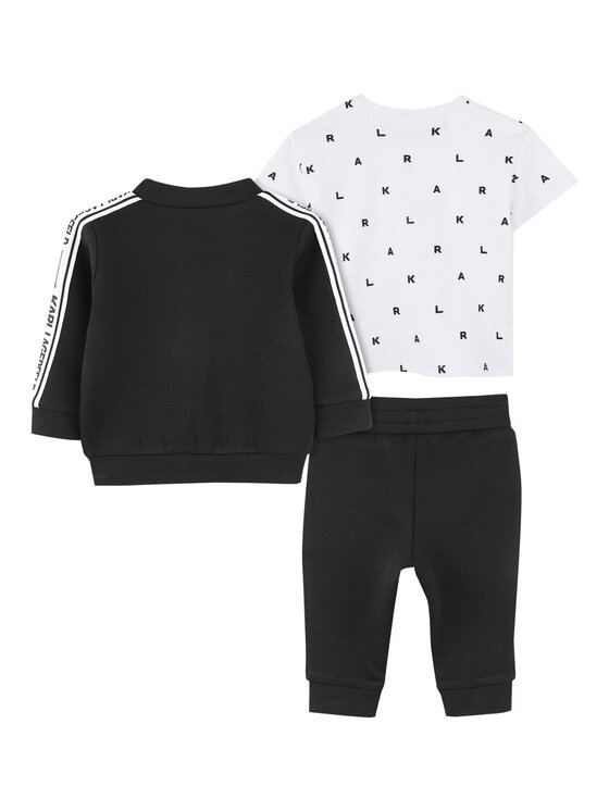 Karl Lagerfeld Kids Karl Lagerfeld Kids Compleu trening Z30509 S Negru Regular Fit
