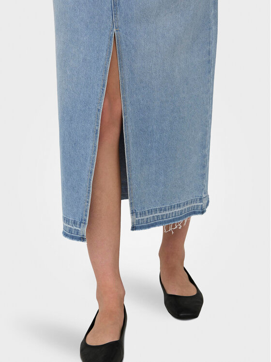 JDY JDY Farmer szoknya Bella 15317441 Kék Regular Fit