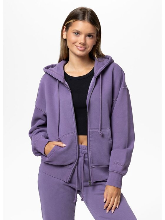 PITBULL PITBULL Bluza Washed LOVIA Fioletowy Regular Fit