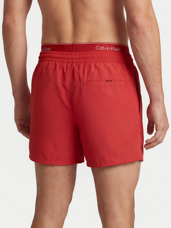 Calvin Klein Swimwear Calvin Klein Swimwear Úszónadrág LV00N61024 Piros Regular Fit