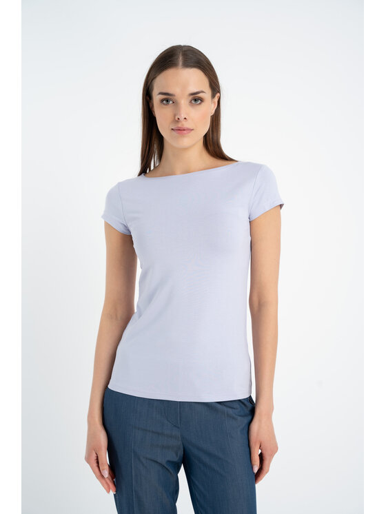 CLICK CLICK Μπλουζάκι 72-012 Μωβ Anatomic Fit