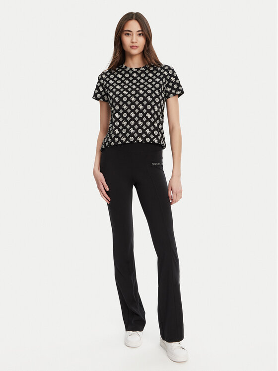 Guess Guess Tričko V5YI04 I3Z14 Čierna Regular Fit