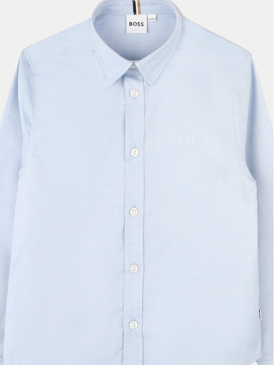 BOSS Boss Koszula J51130 M Błękitny Regular Fit