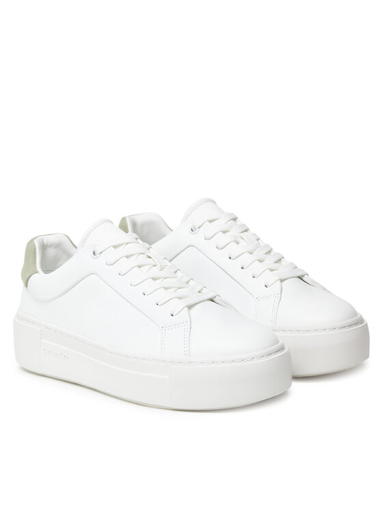 Calvin Klein Calvin Klein Sneakersy Ff Cupsole Lace Up Lth HW0HW02570 Biały