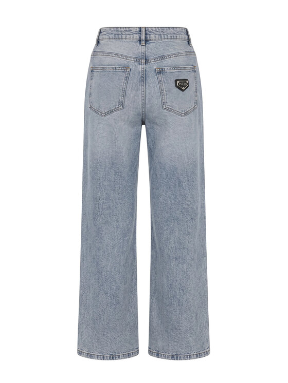 PHILIPP PLEIN PHILIPP PLEIN Džínsy 31780 Modrá Straight Fit