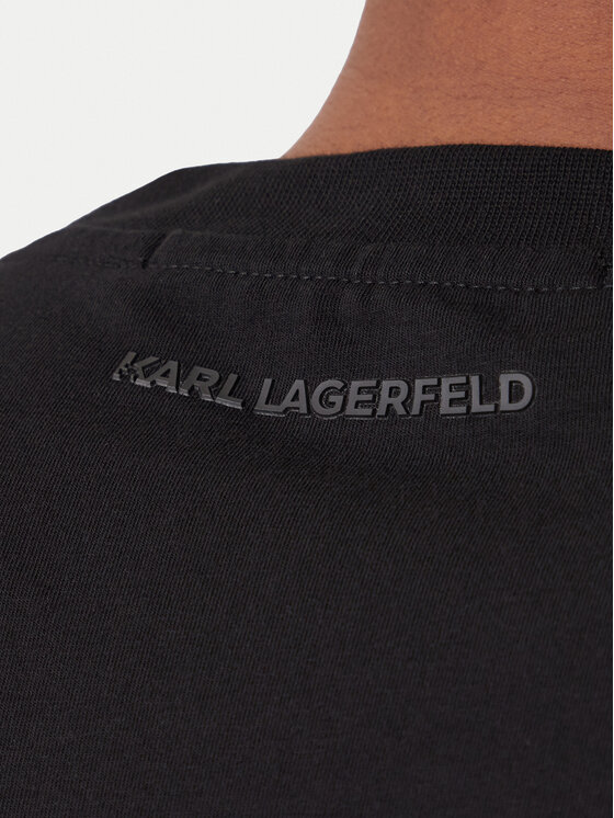 KARL LAGERFELD KARL LAGERFELD Marškinėliai 755055 561221 Juoda Regular Fit